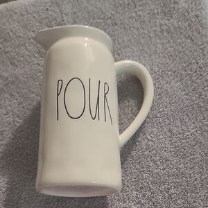 Rae Dunn White Pour Pitcher